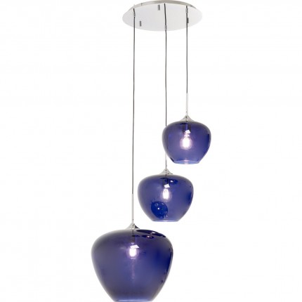 Pendant Lamp Sphere 3 blue Kare Design