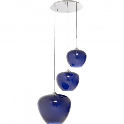 Pendant Lamp Sphere 3 blue Kare Design