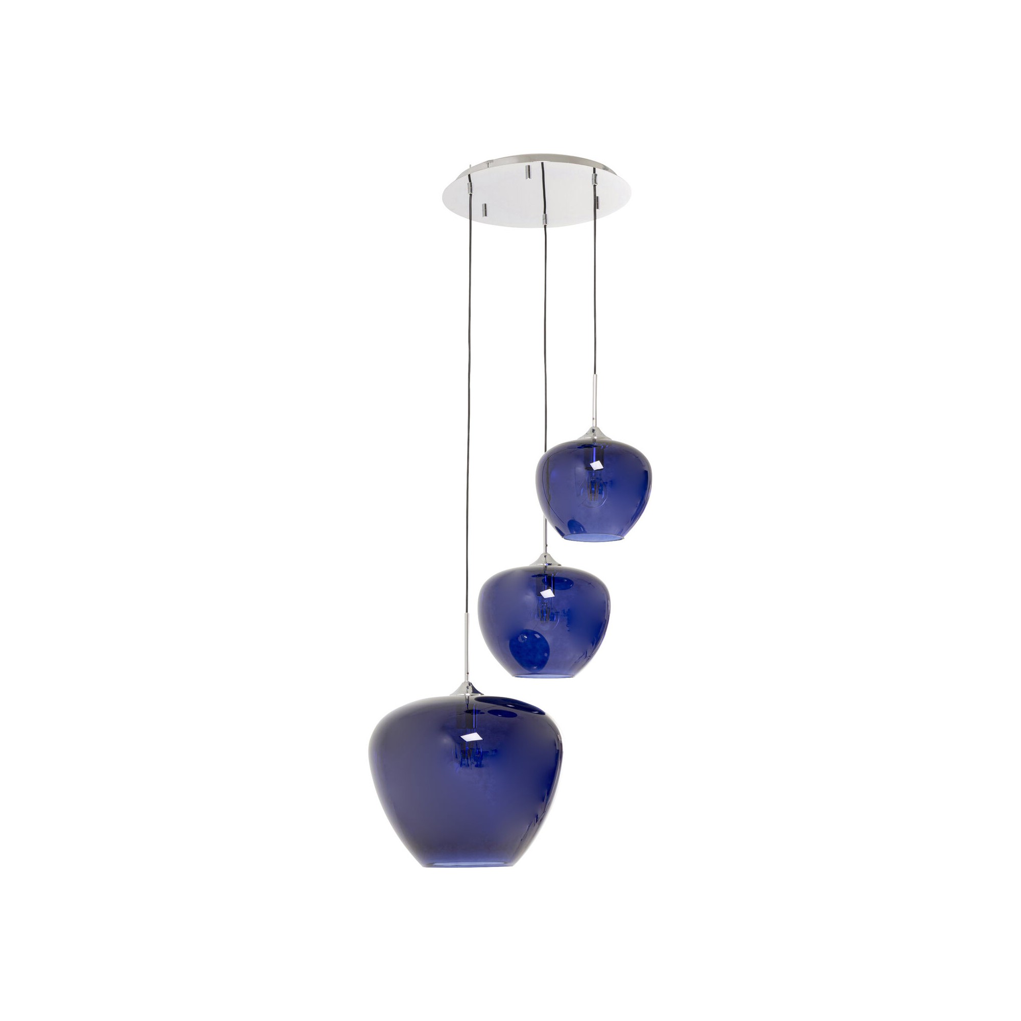 Pendant Lamp Sphere 3 blue Kare Design