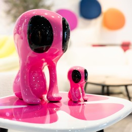 Bijzettafel Petal roze Kare Design