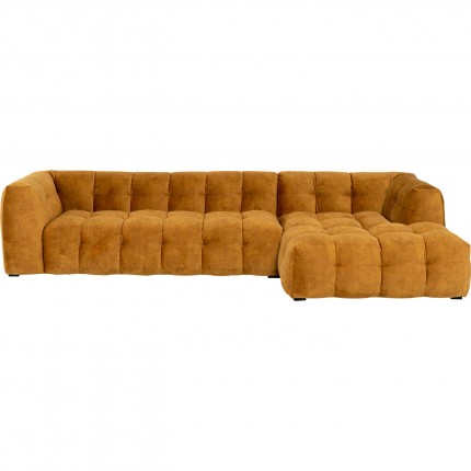 Corner Sofa Salamanca XL velvet ochre right Kare Design