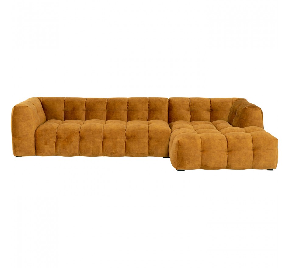 Corner Sofa Salamanca XL velvet ochre right Kare Design