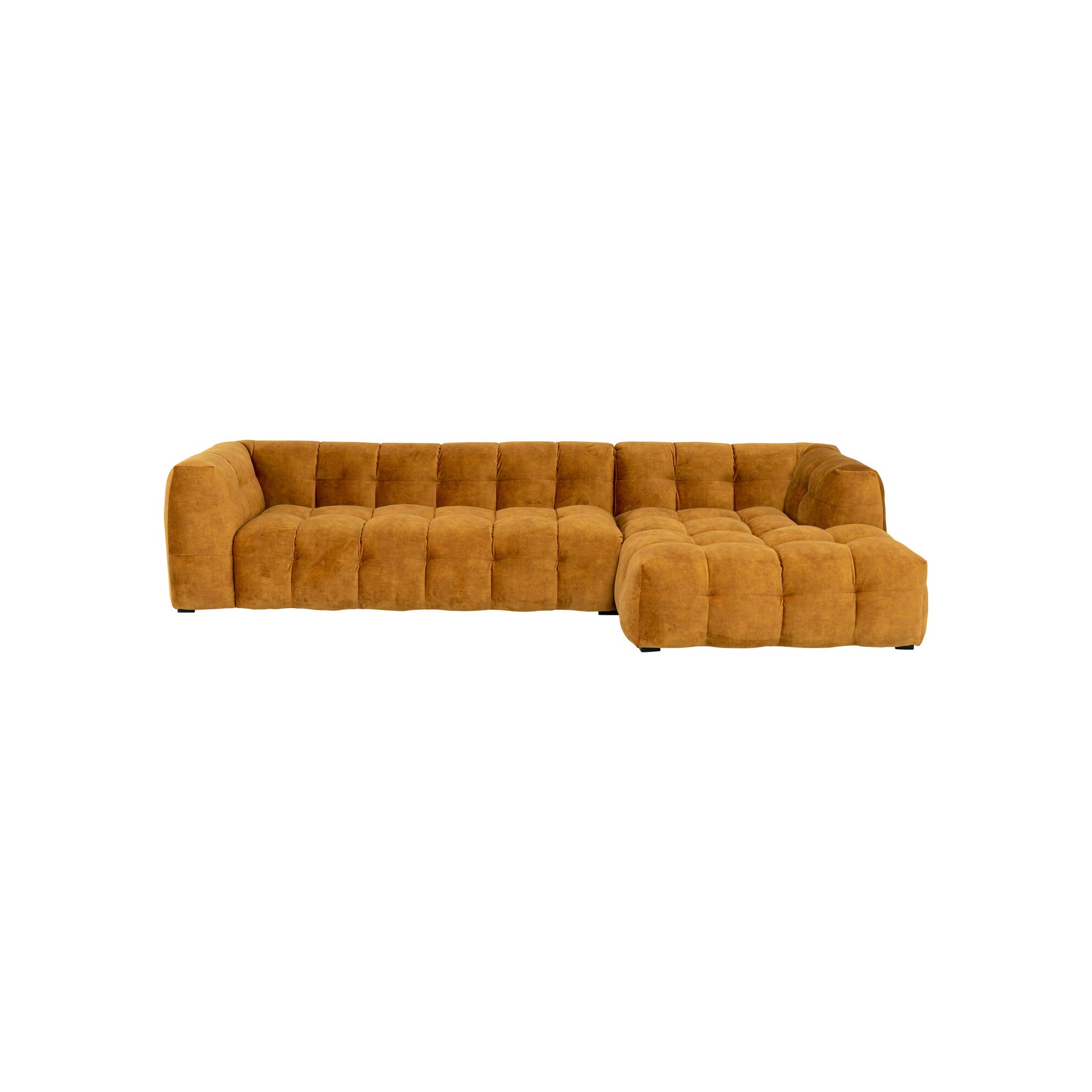 Corner Sofa Salamanca XL velvet ochre right Kare Design