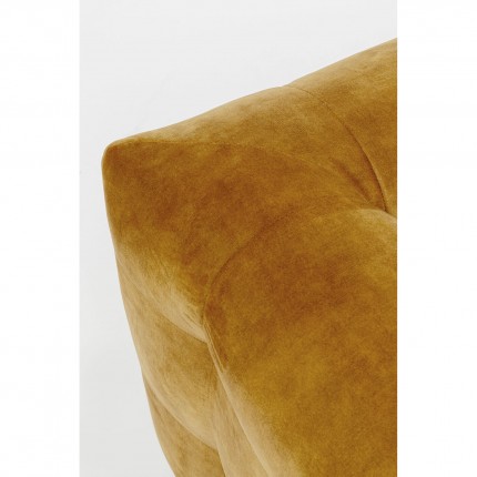 Canapé d'angle Salamanca XL velours ocre droite Kare Design