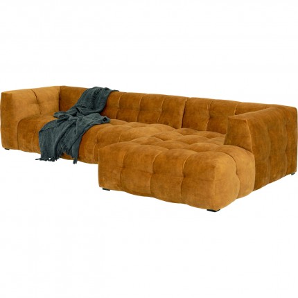 Corner Sofa Salamanca XL velvet ochre right Kare Design