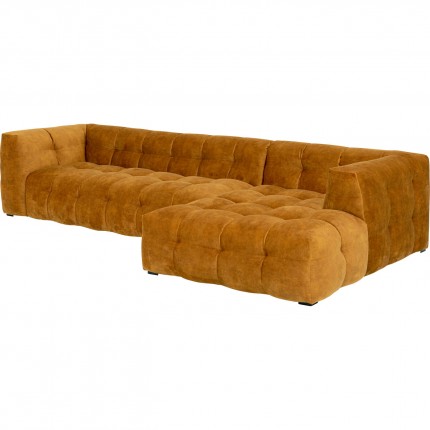 Corner Sofa Salamanca XL velvet ochre right Kare Design