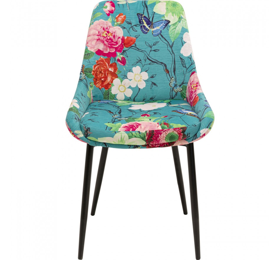 Chair East Side Flower Fever blue Kare Design