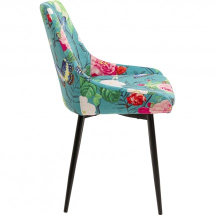 Chair East Side Flower Fever blue Kare Design