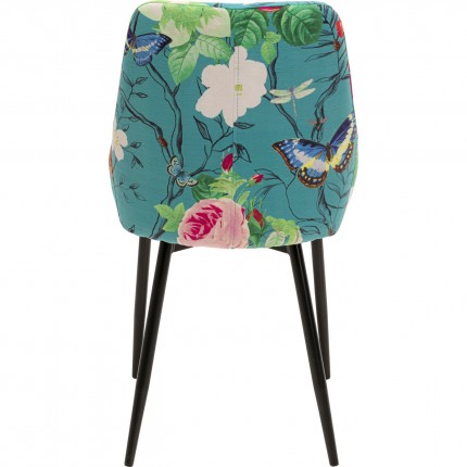 Chair East Side Flower Fever blue Kare Design