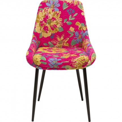 Stoel East Side Flower Fever roze Kare Design