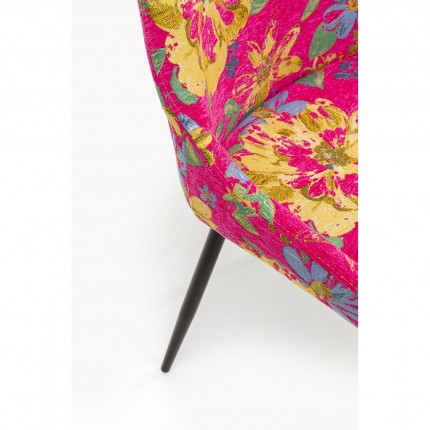Chaise East Side Flower Fever rose Kare Design