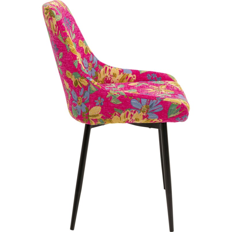 Chaise East Side Flower Fever fuchsia