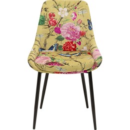 Chaise East Side Flower Fever jaune