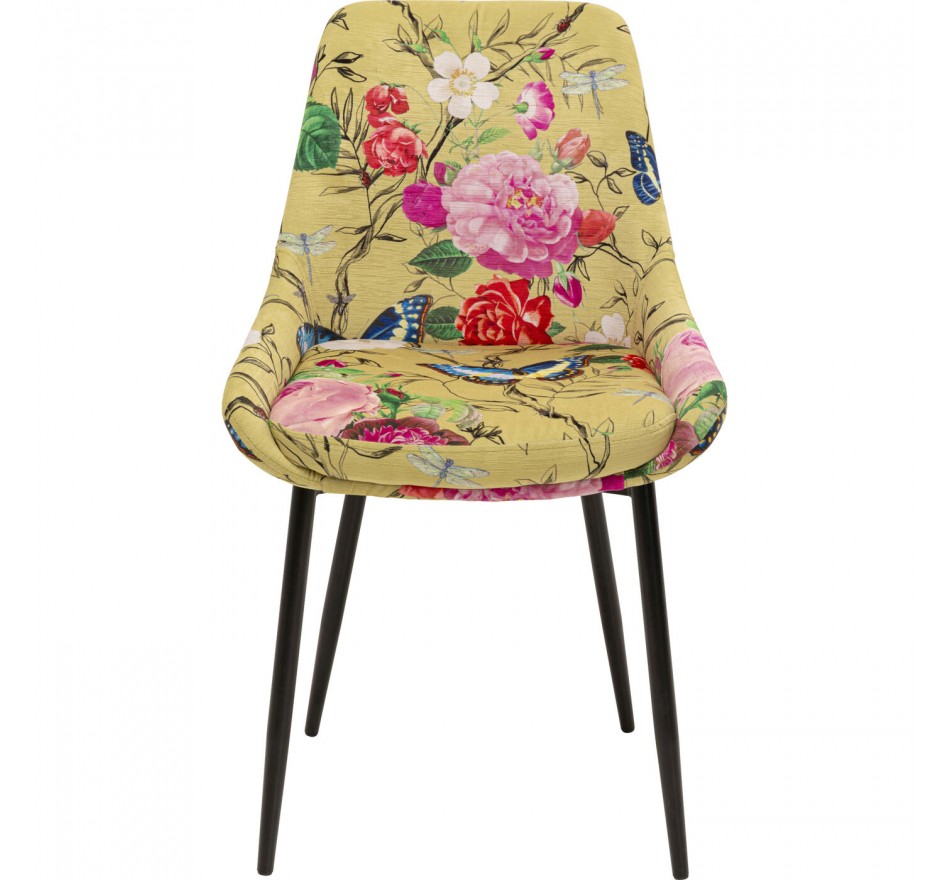 Stoel East Side Flower Fever geel Kare Design