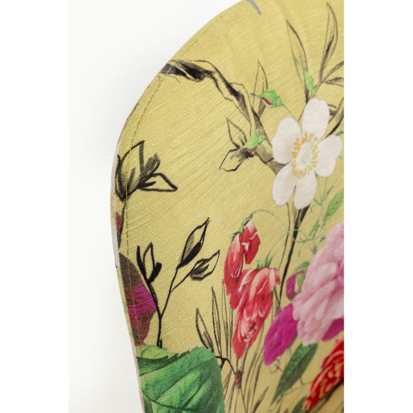 Chaise East Side Flower Fever jaune