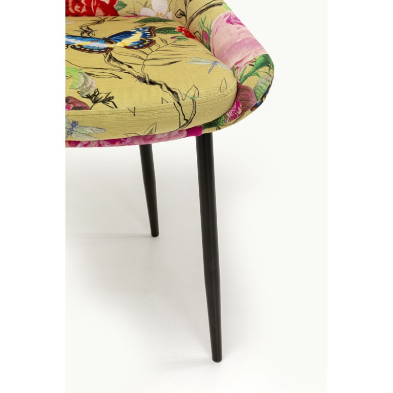Chaise East Side Flower Fever jaune