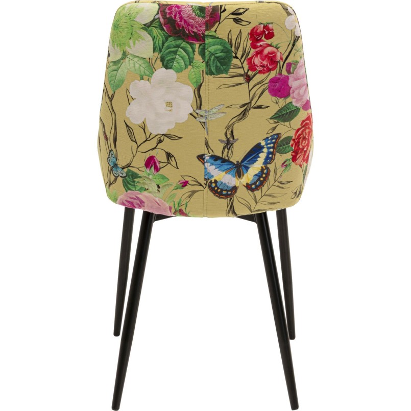 Chaise East Side Flower Fever jaune