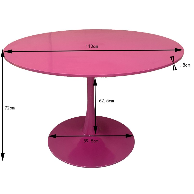 Piètement de table Schickeria fuchsia Ø110cm