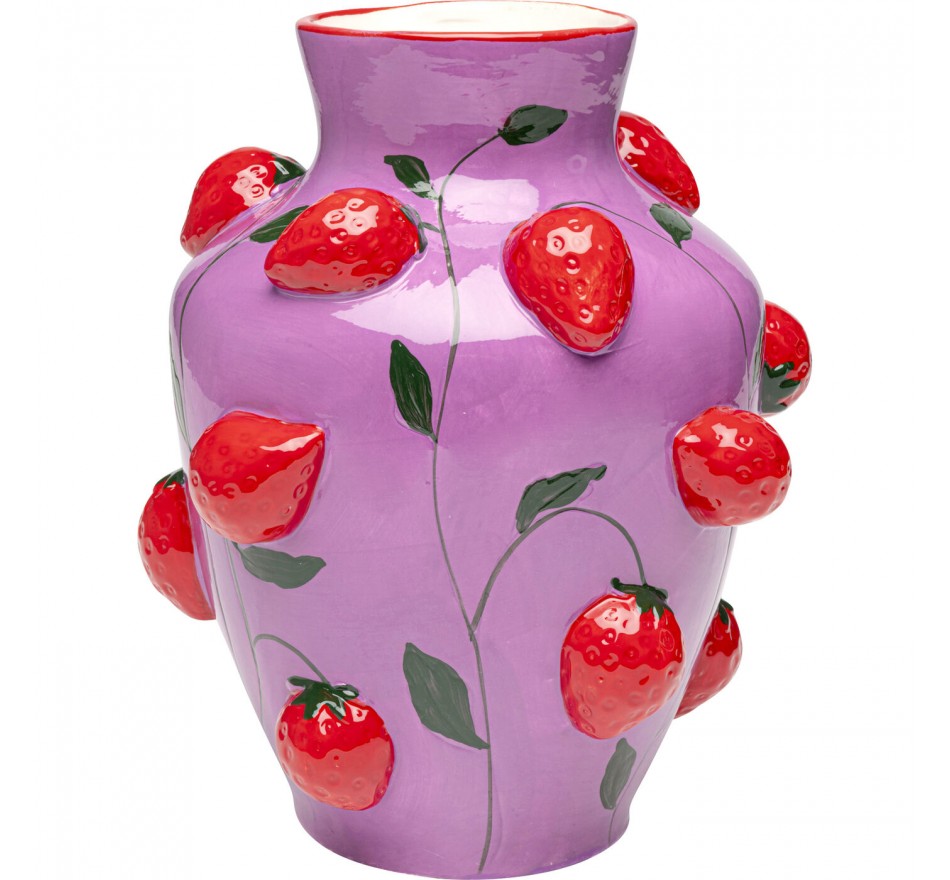 Vase fraises sauvages Kare Design