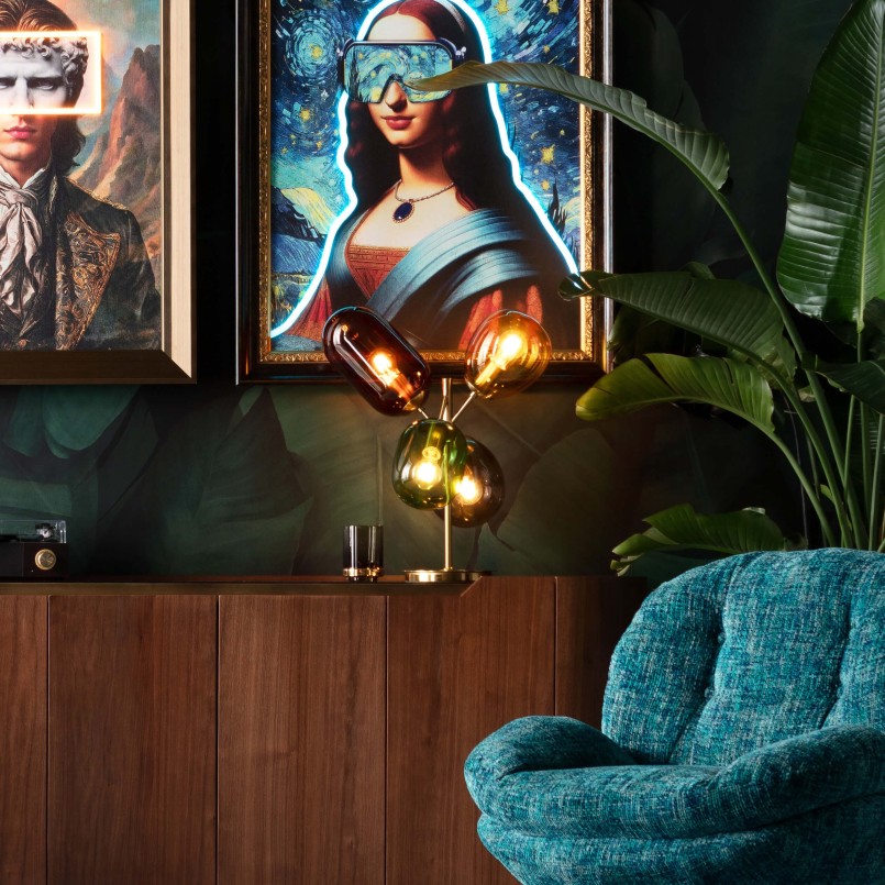 Retro glazen lamp - Ballon Dans - Kare Design