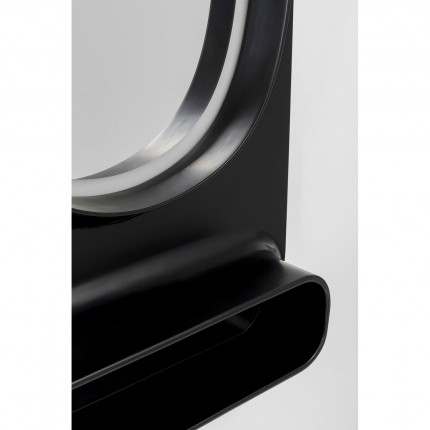 Mirror Aero LED 141x80cm black Kare Design