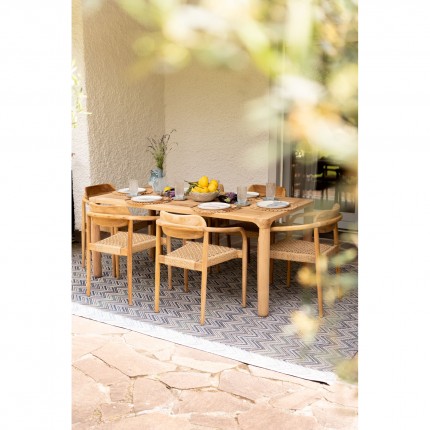 Ensemble de jardin Bella table 200x10cm et 6 chaises Kare Design