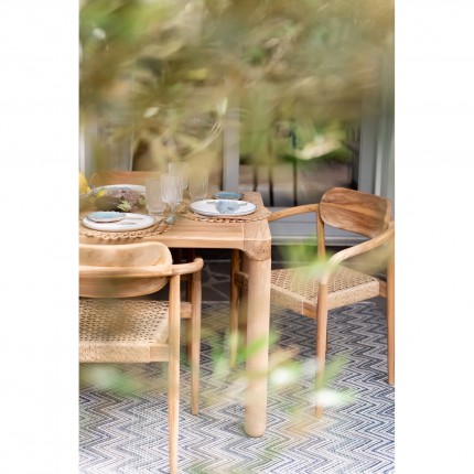 Ensemble de jardin Bella table 200x10cm et 6 chaises Kare Design