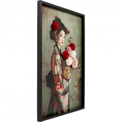 Tableau femme en kimono 84x124cm Kare Design