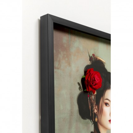 Tableau femme en kimono 84x124cm Kare Design