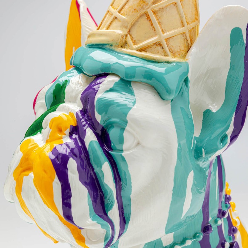 Multicolored dog decoration with ice cream on the head - Kare Design