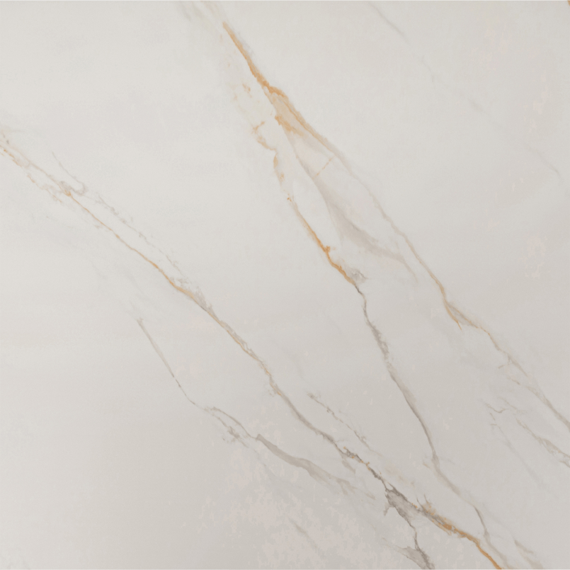 Table en grès blanc et acier beige - Gloria - Kare Design