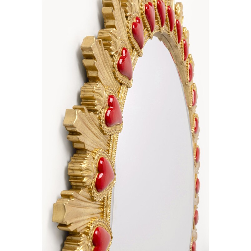 Wall Mirror flaming heart Ø81cm Kare Design