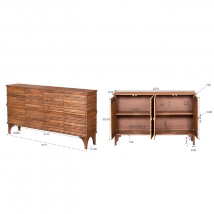 Sideboard Santos 4 doors Kare Design