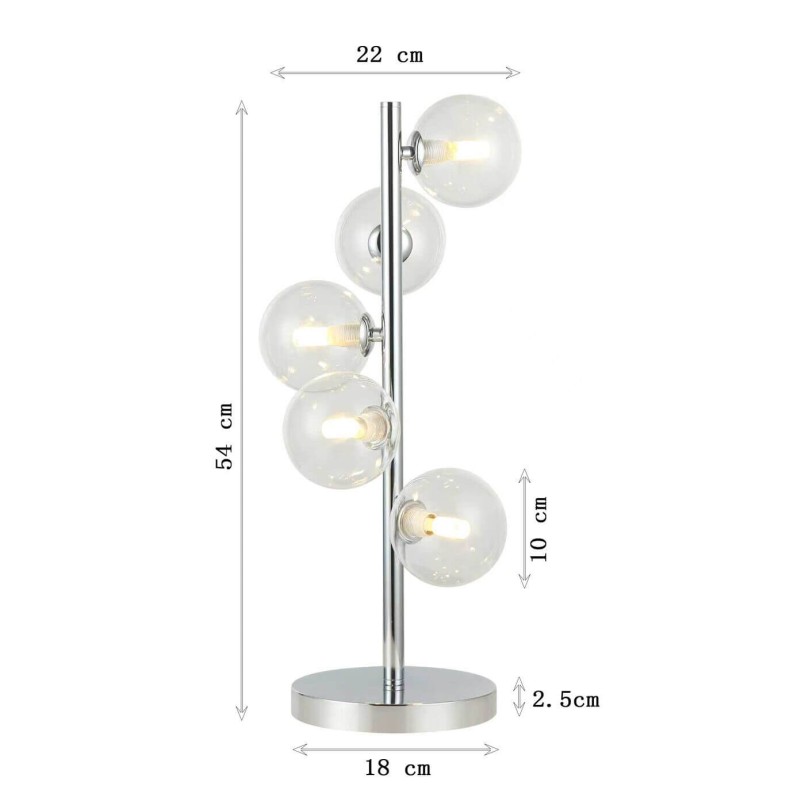 Lampe moderne chromée - Scala Balls - Kare Design