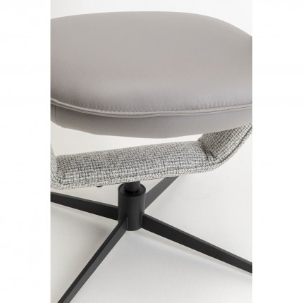 Chaise pivotante Spacey grise Kare Design