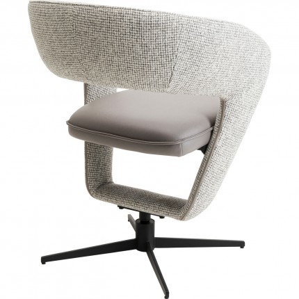 Swivel Chair Spacey grey Kare Design