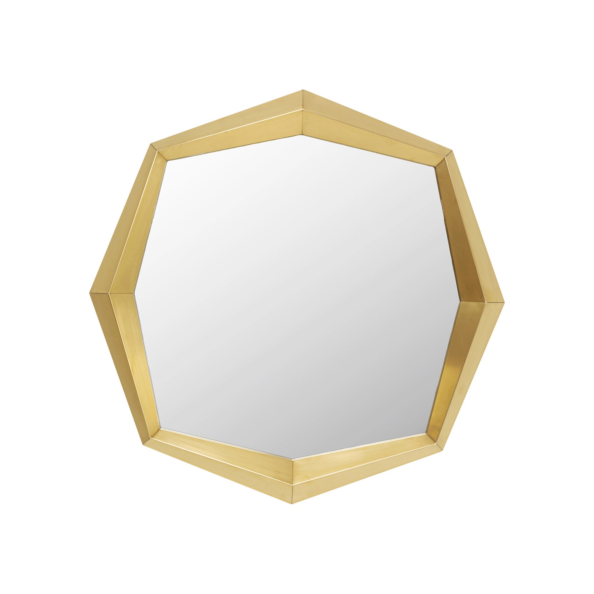 Miroir mural Octagon or 80x80cm