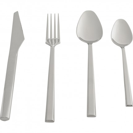 Cutlery Adella silver (16-part) Kare Design