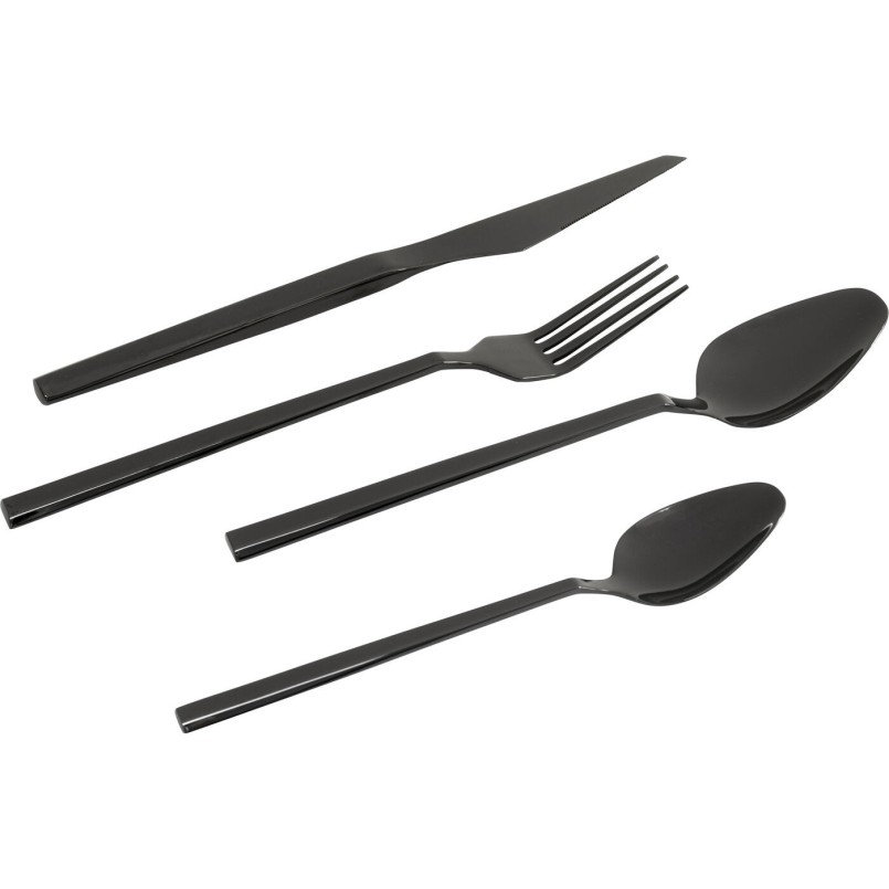 Couverts Adella Shiny noir (16/pcs.)