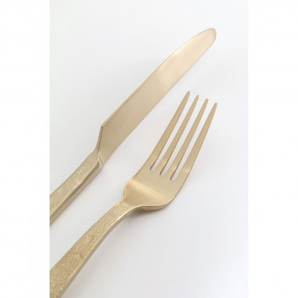 Cutlery Alana gold (16-part) Kare Design