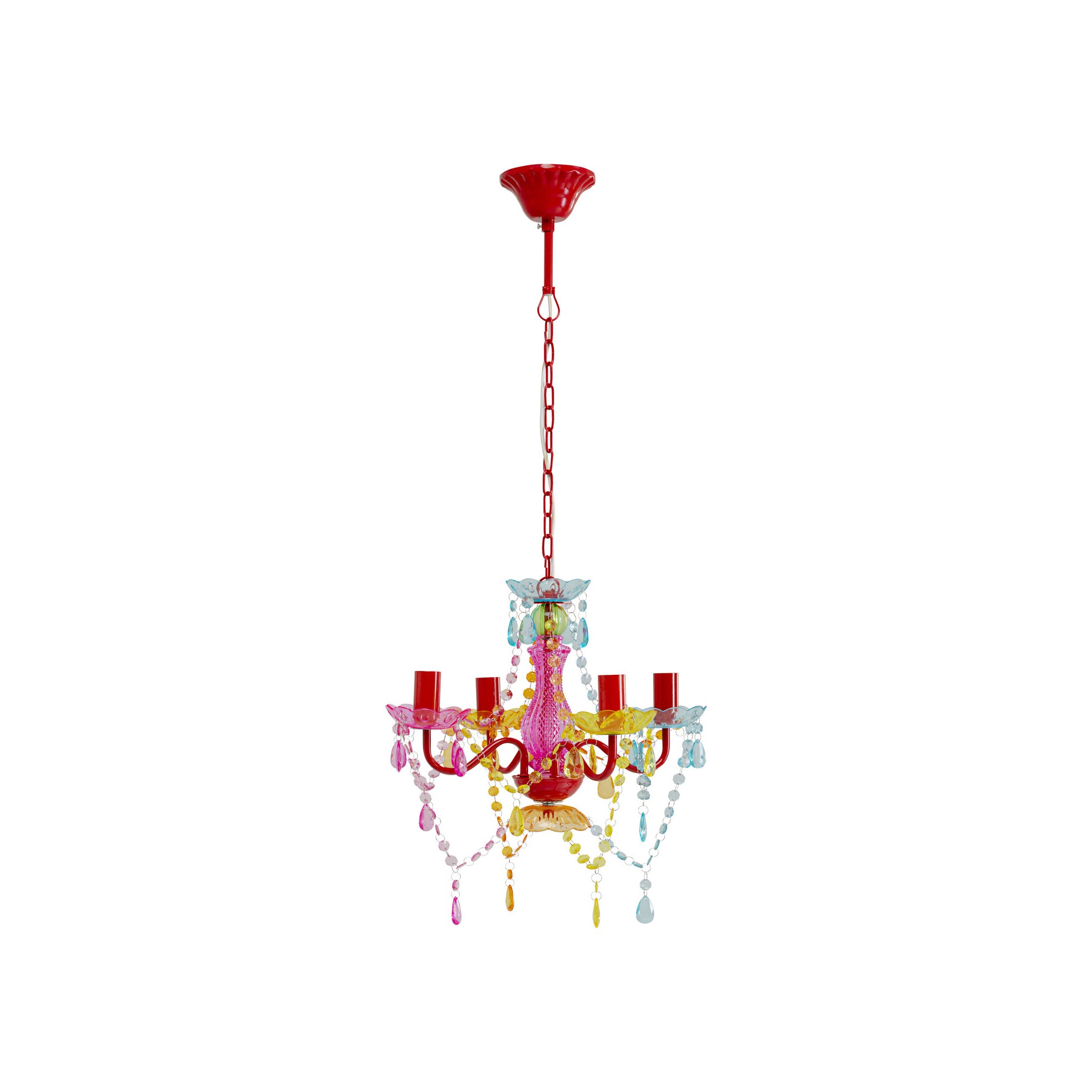 Suspension Starlight 4 branches multicolore