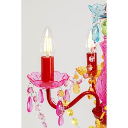 Suspension Starlight 4 branches multicolore