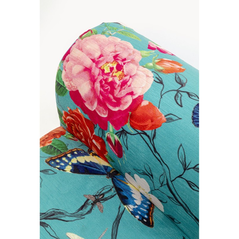 Banquette Wing Flower Fever bleu 100cm