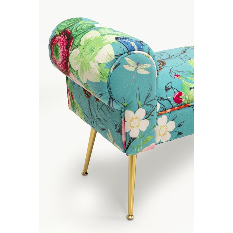 Banquette Wing Flower Fever bleu 100cm