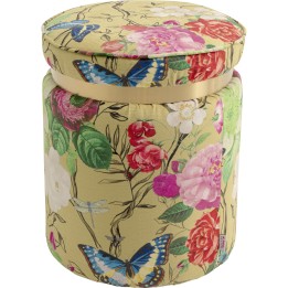 Tabouret Flower Fever jaune Ø39cm
