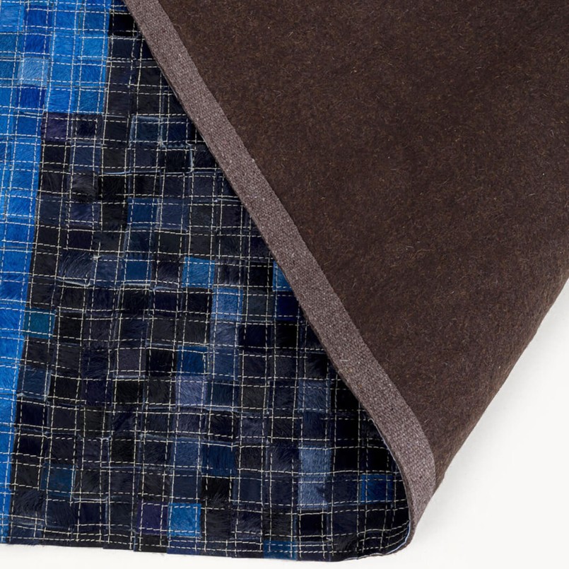 Tapis en cuir vague abstraite - Stream - Kare Design