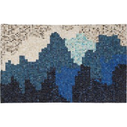 Tapis en cuir vague abstraite - Stream - Kare Design