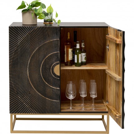 Sideboard Madeira 2 doors black Kare Design