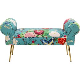 Banc bleu à fleurs - Wing Flower Fever - Kare Design