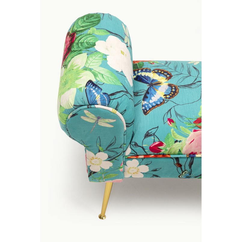 Banc bleu à fleurs - Wing Flower Fever - Kare Design